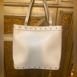 Beige Lamarthe leather handbag